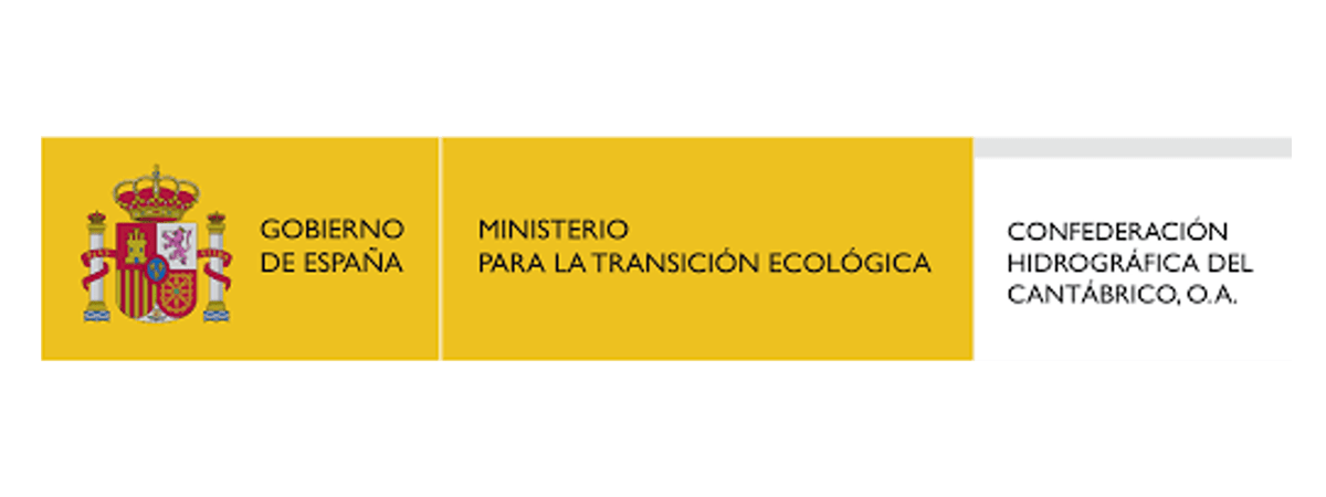 Logotipo del Ministerio para la transición ecológica - Confederación hidrográfica del Cantábrico